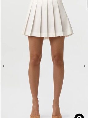 Naked wardrobe pleated mini skirt